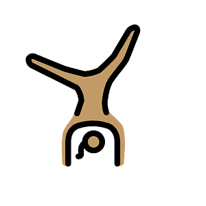 Woman cartwheeling