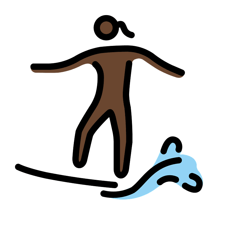 Woman surfing