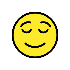 Relieved face