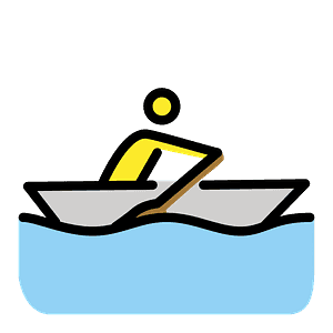 Person rowing boat