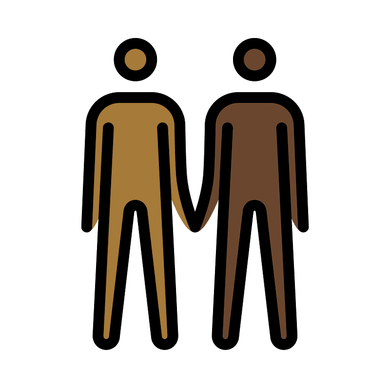 Men holding hands