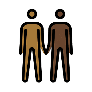 Men holding hands