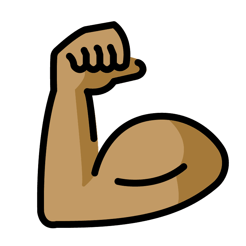 Flexed biceps