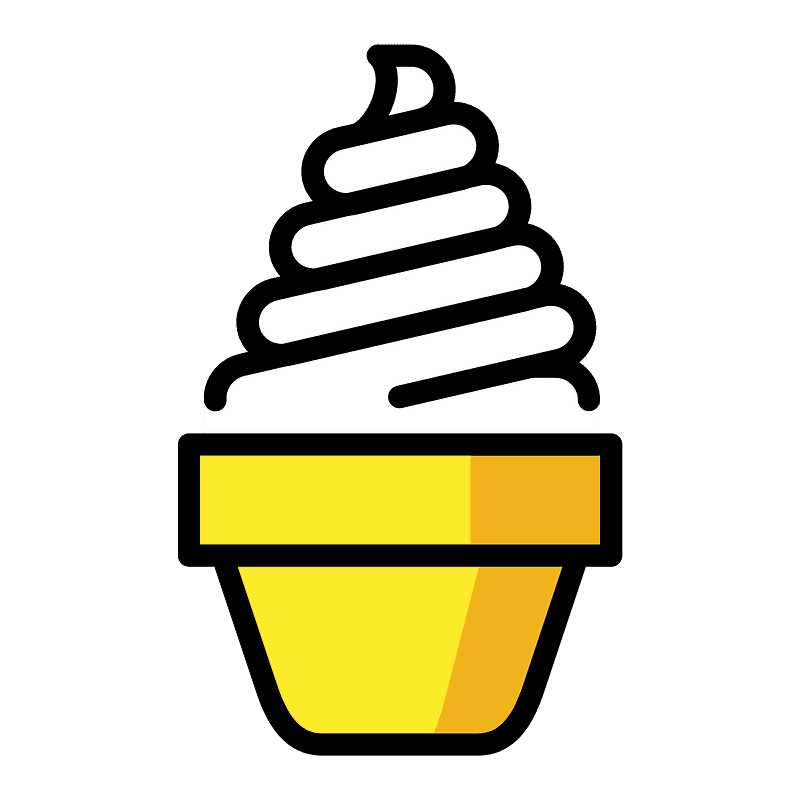 Soft ice cream - Free vector emoji on creazilla.com