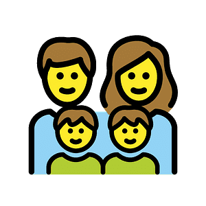 Family: man, woman, boy