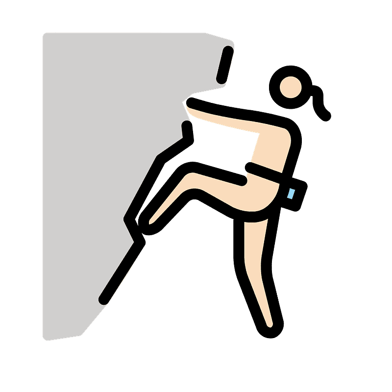 Woman climbing
