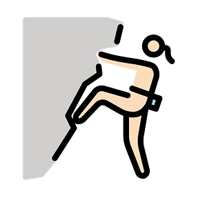 Woman climbing