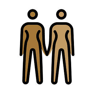 Women holding hands