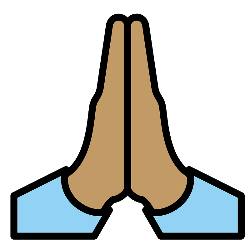 Folded hands
