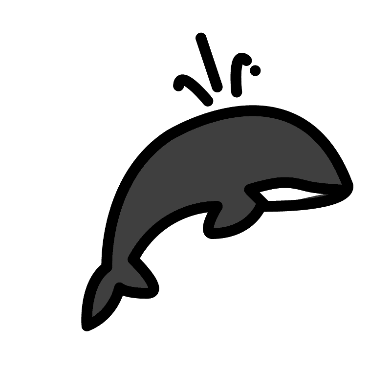 Spouting whale