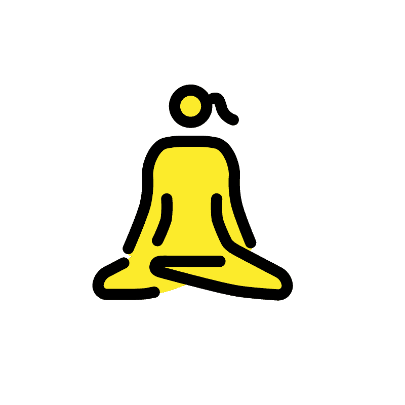 Woman in lotus position