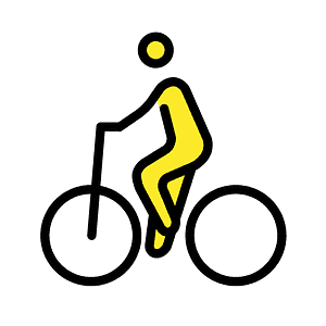 Person biking