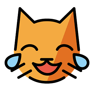 Cat with tears of joy