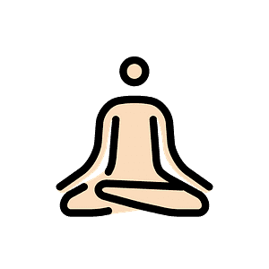 Person in lotus position
