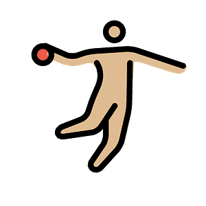 Person playing handball