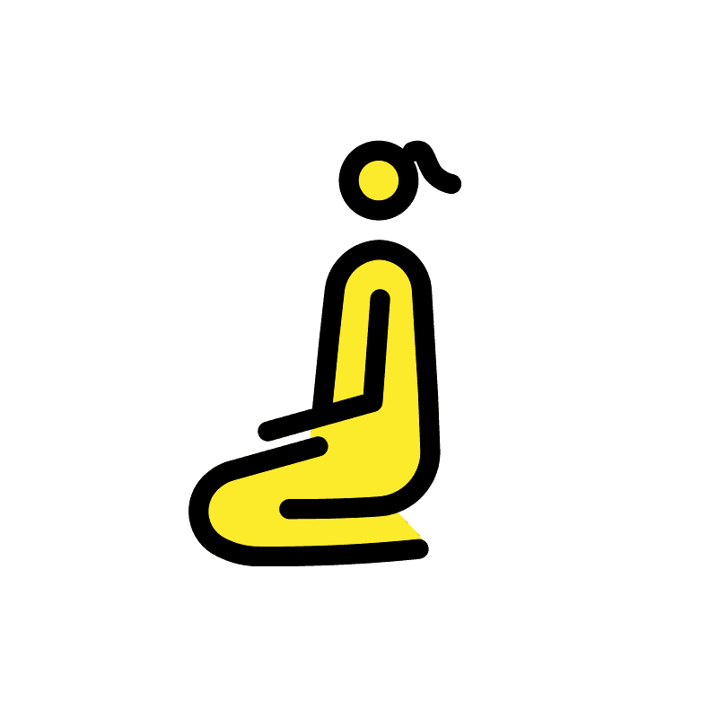 Woman kneeling