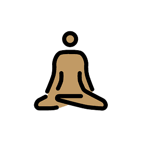Man in lotus position