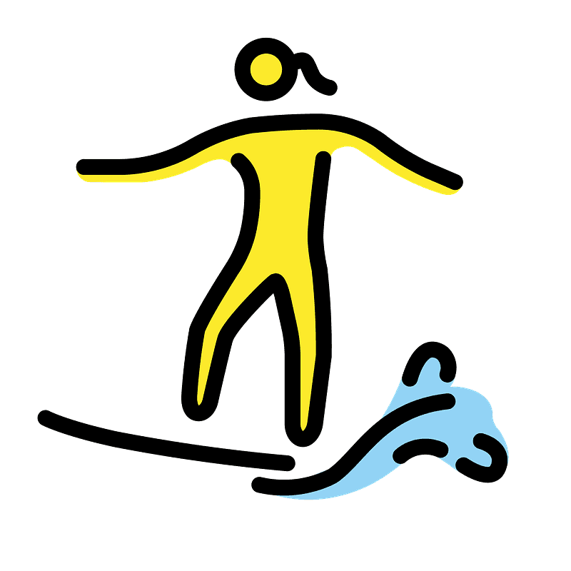 Woman surfing