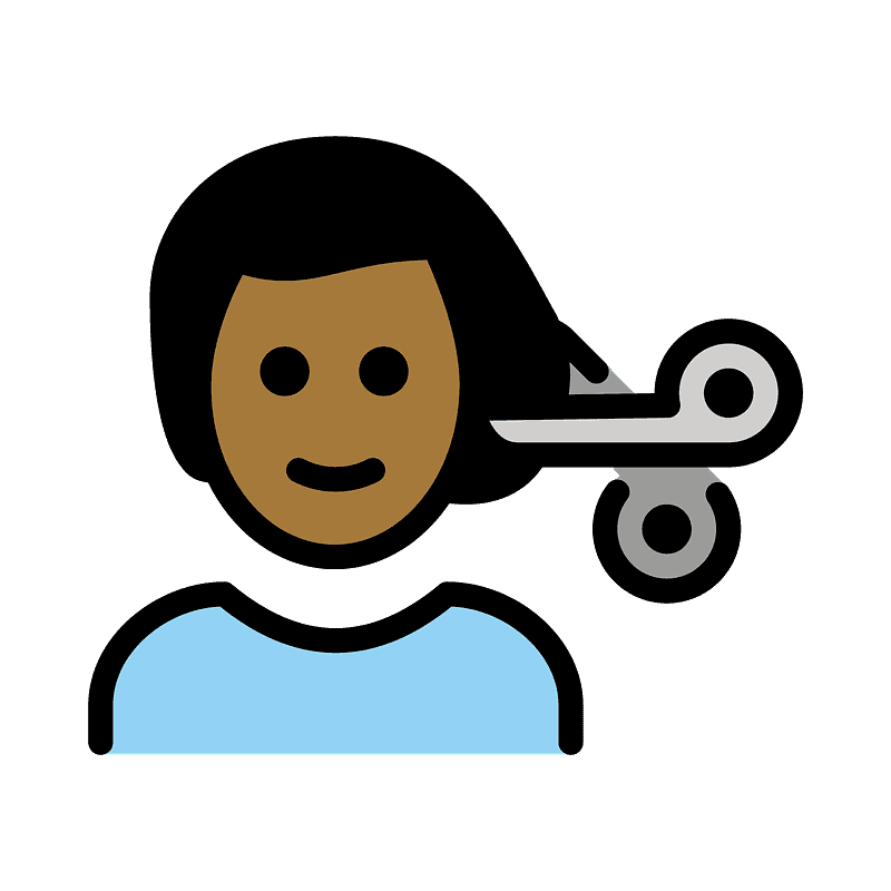 Man getting haircut