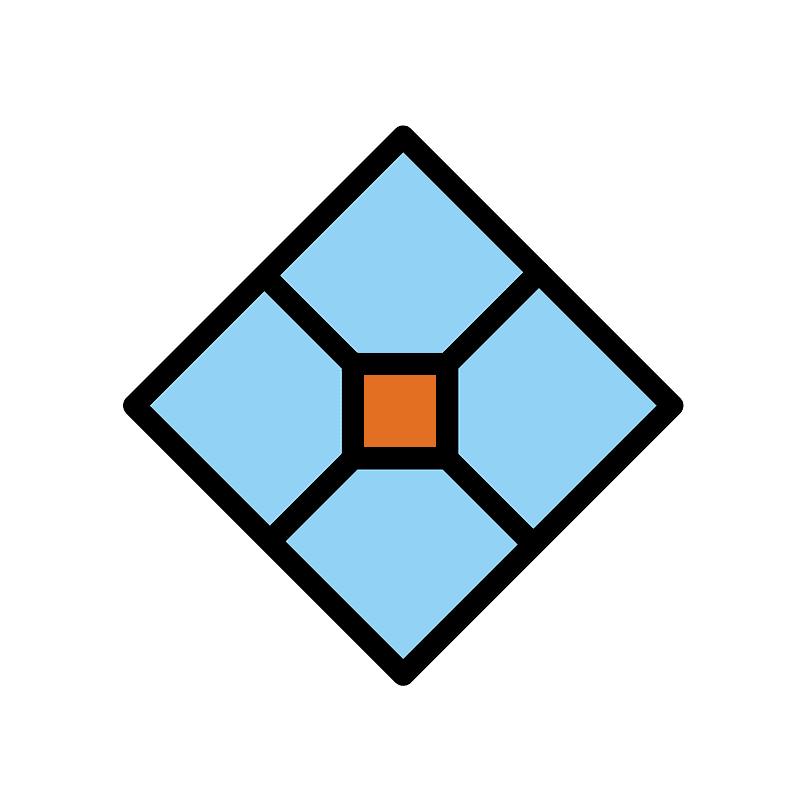 Diamond with a dot