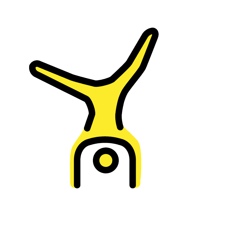 Man cartwheeling