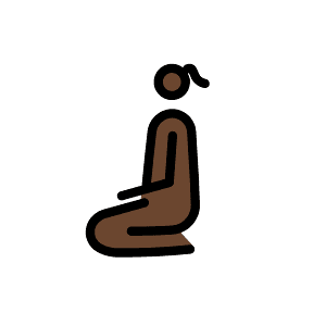 Woman kneeling