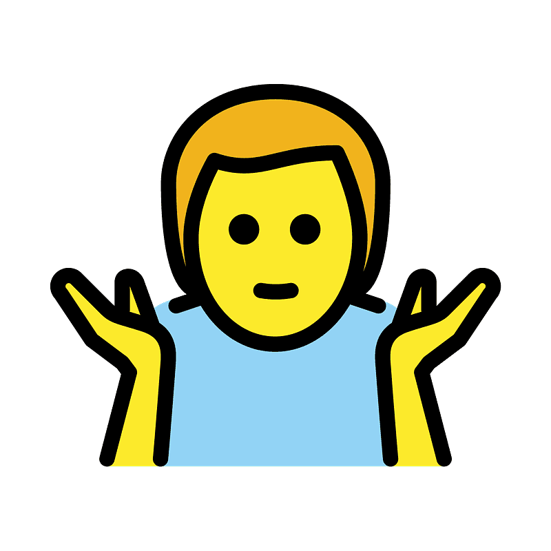 Man shrugging