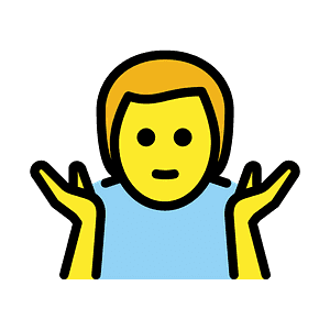 Man shrugging