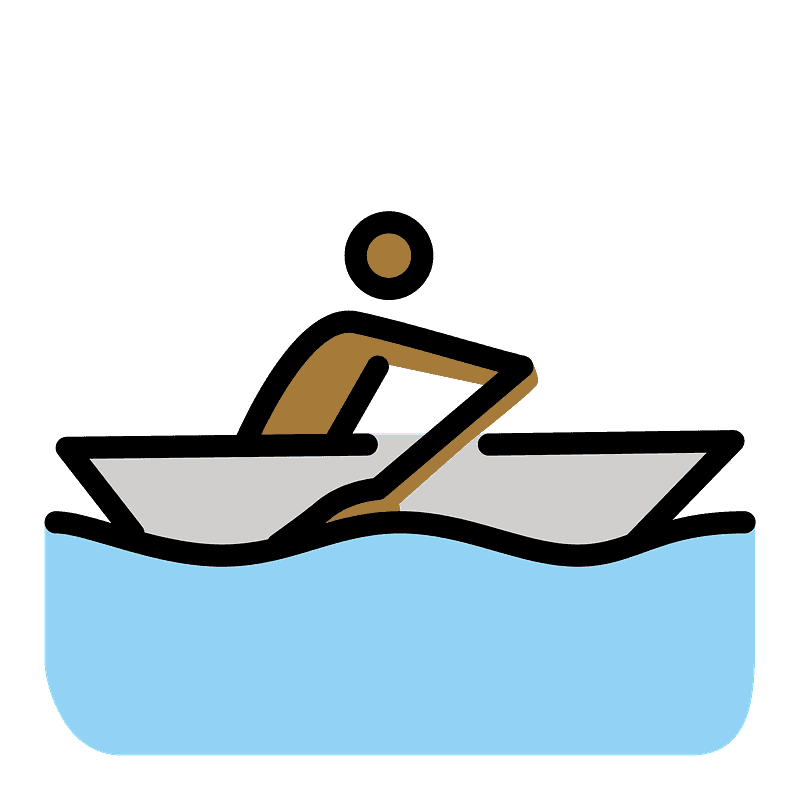 Person rowing boat
