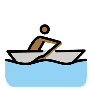 Person rowing boat