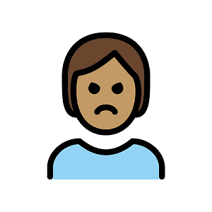 Person pouting