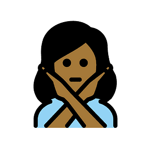 Woman gesturing NO