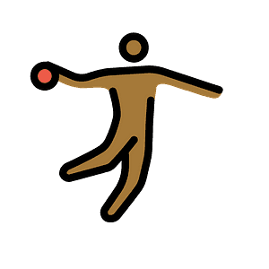 Man playing handball