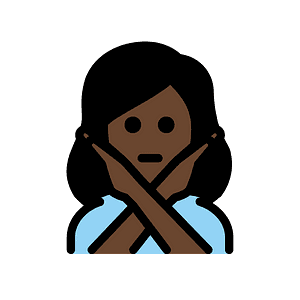 Woman gesturing NO