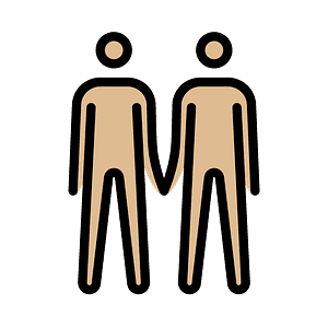 Men holding hands