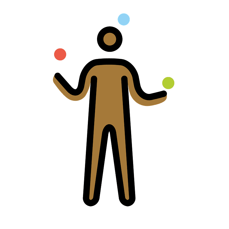 Man juggling
