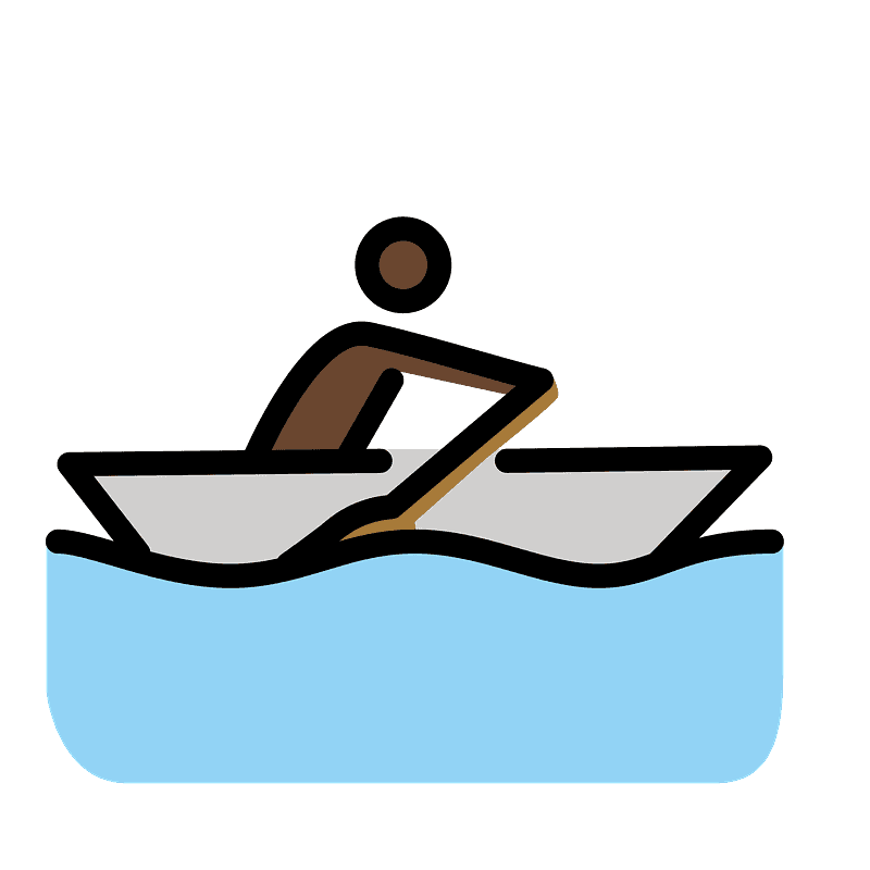 Man rowing boat