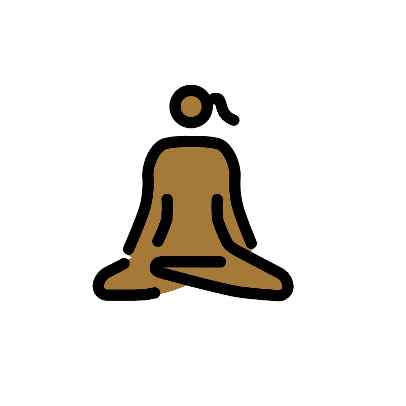 Woman in lotus position