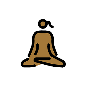 Woman in lotus position