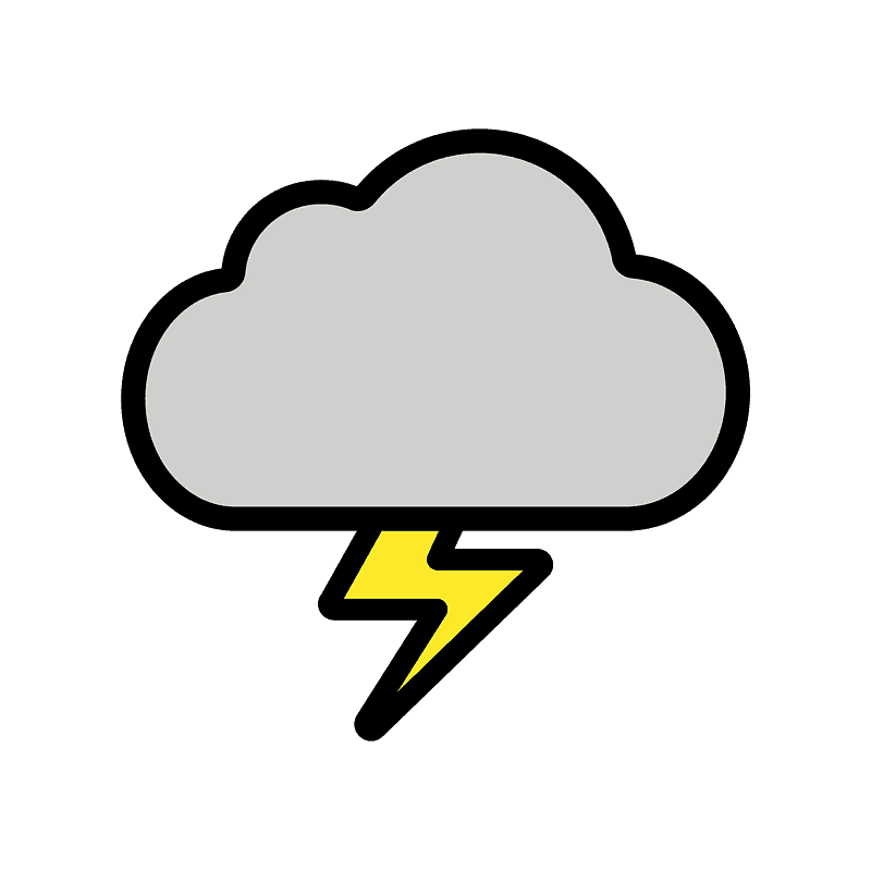Cloud with lightning