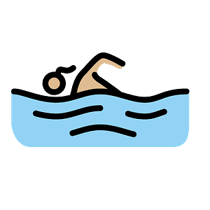 Woman swimming