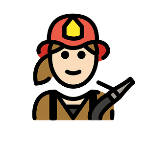 Woman firefighter