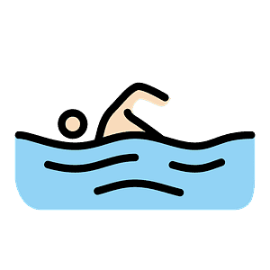 Person swimming
