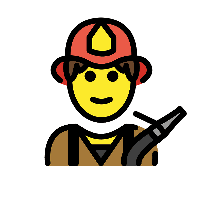Man firefighter
