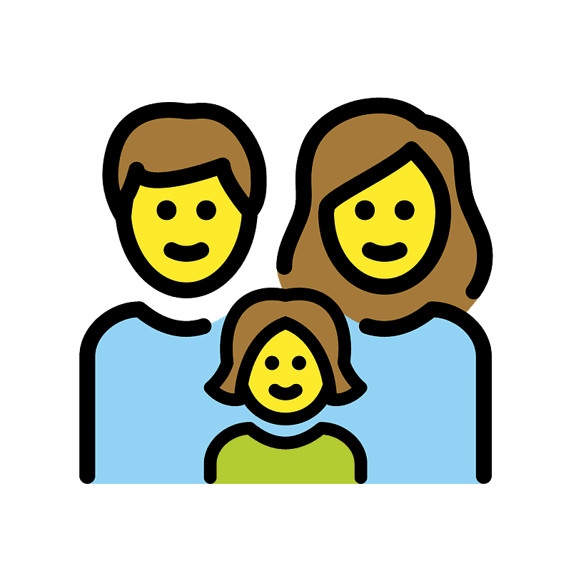 Family: man, woman, girl
