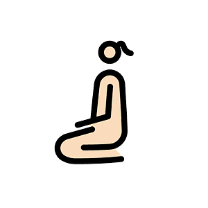 Woman kneeling