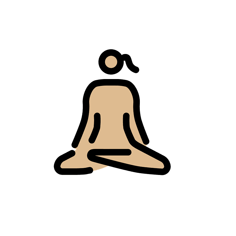 Woman in lotus position
