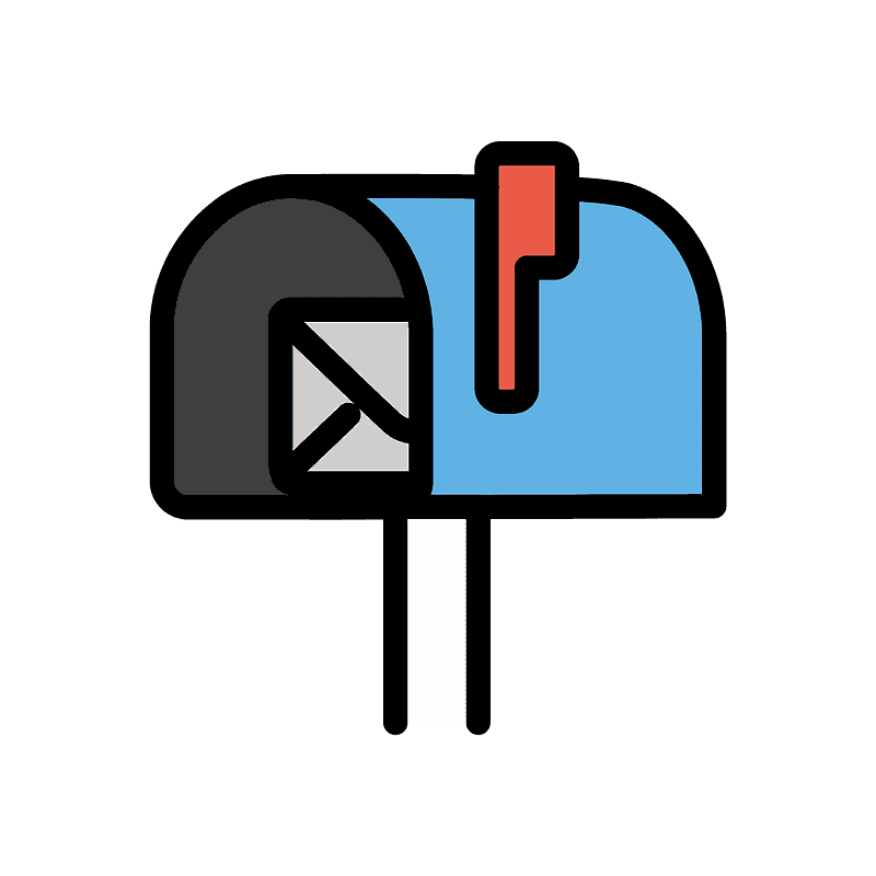 Open mailbox with raised flag - Free vector emoji on creazilla.com