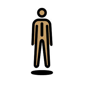 Person in suit levitating