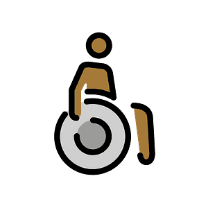 Person in manual wheelchair